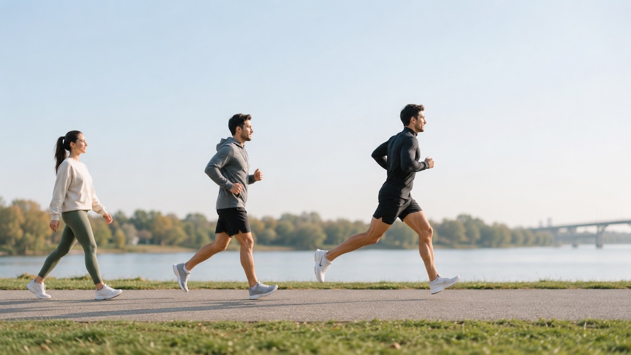 Hoeveel km per uur is wandelen, joggen en hardlopen?